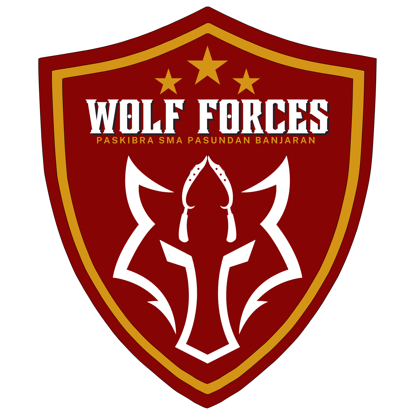 Logo WOLF FORCES (SMA PASUNDAN BANJARAN)